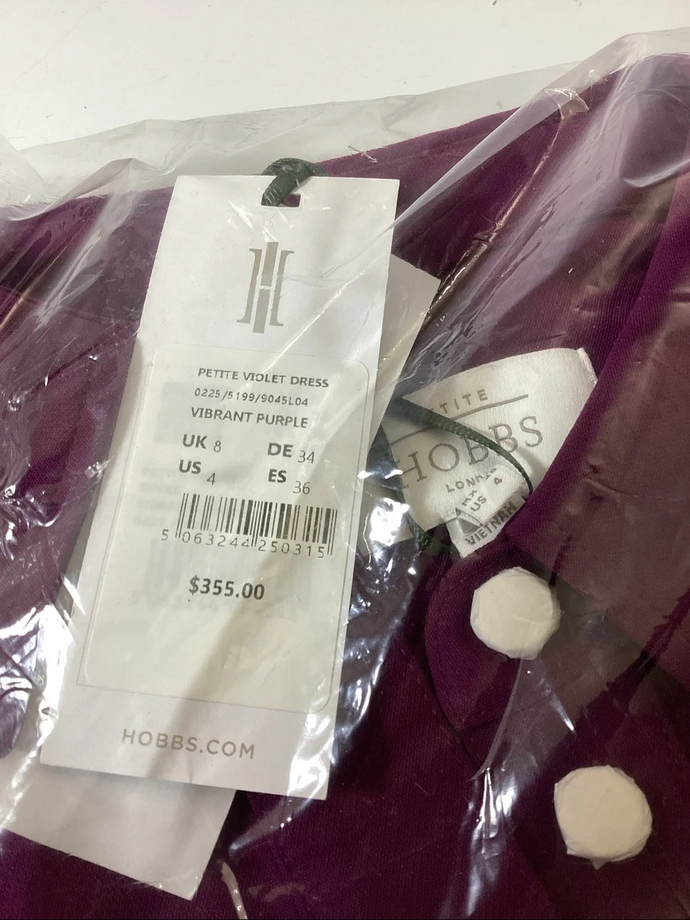 HOBBS LONDON Petites Violet Dress